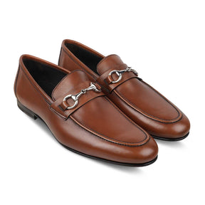 The Malco Tan Men's Handcrafted Leather Loafers Tresmode - Tresmode