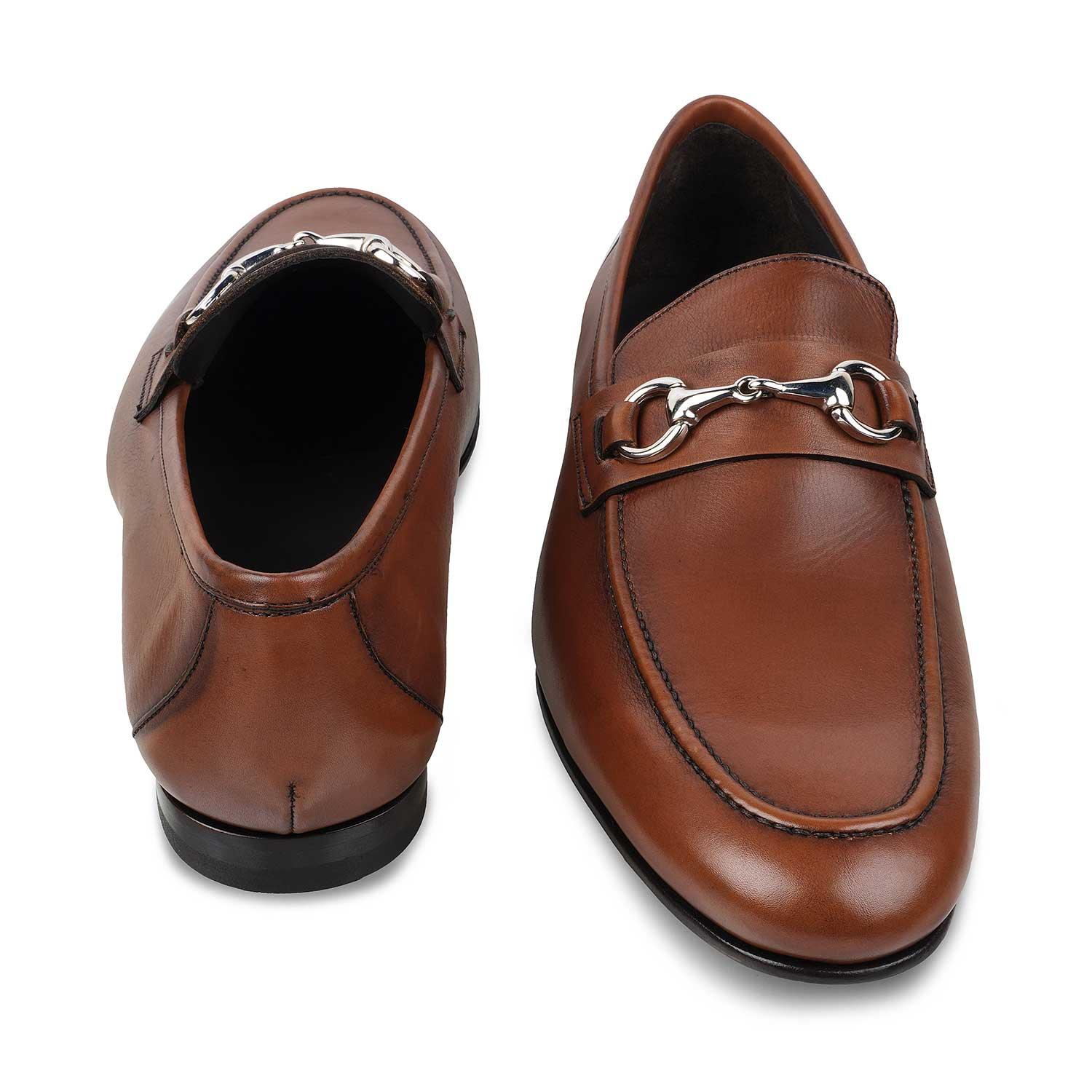 The Malco Tan Men's Handcrafted Leather Loafers Tresmode - Tresmode