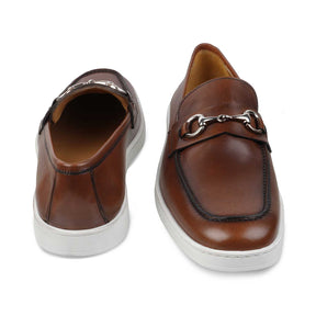 The Mamante Tan Men's Handcrafted Leather Loafers Tresmode - Tresmode