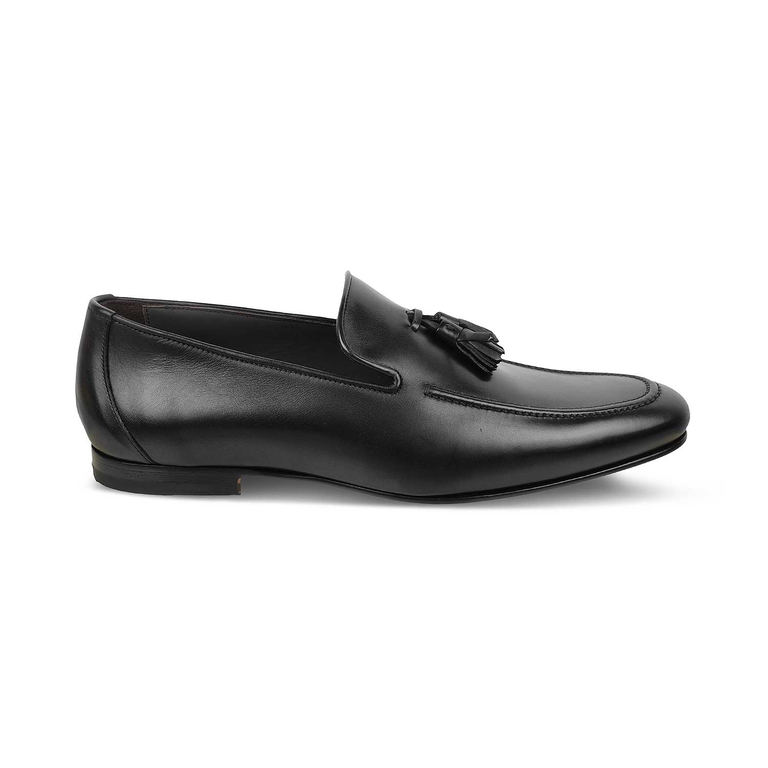 The Mancio Black Men's Handcrafted Leather Loafers Tresmode - Tresmode