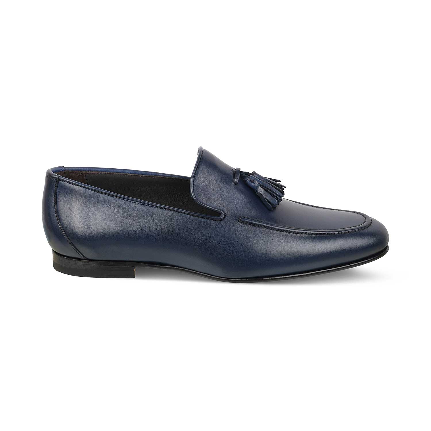 The Mancio Blue Men's Handcrafted Leather Loafers Tresmode - Tresmode