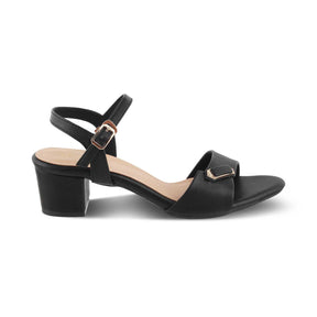 The Maui Black Women's Dress Block Heel Sandals Tresmode - Tresmode