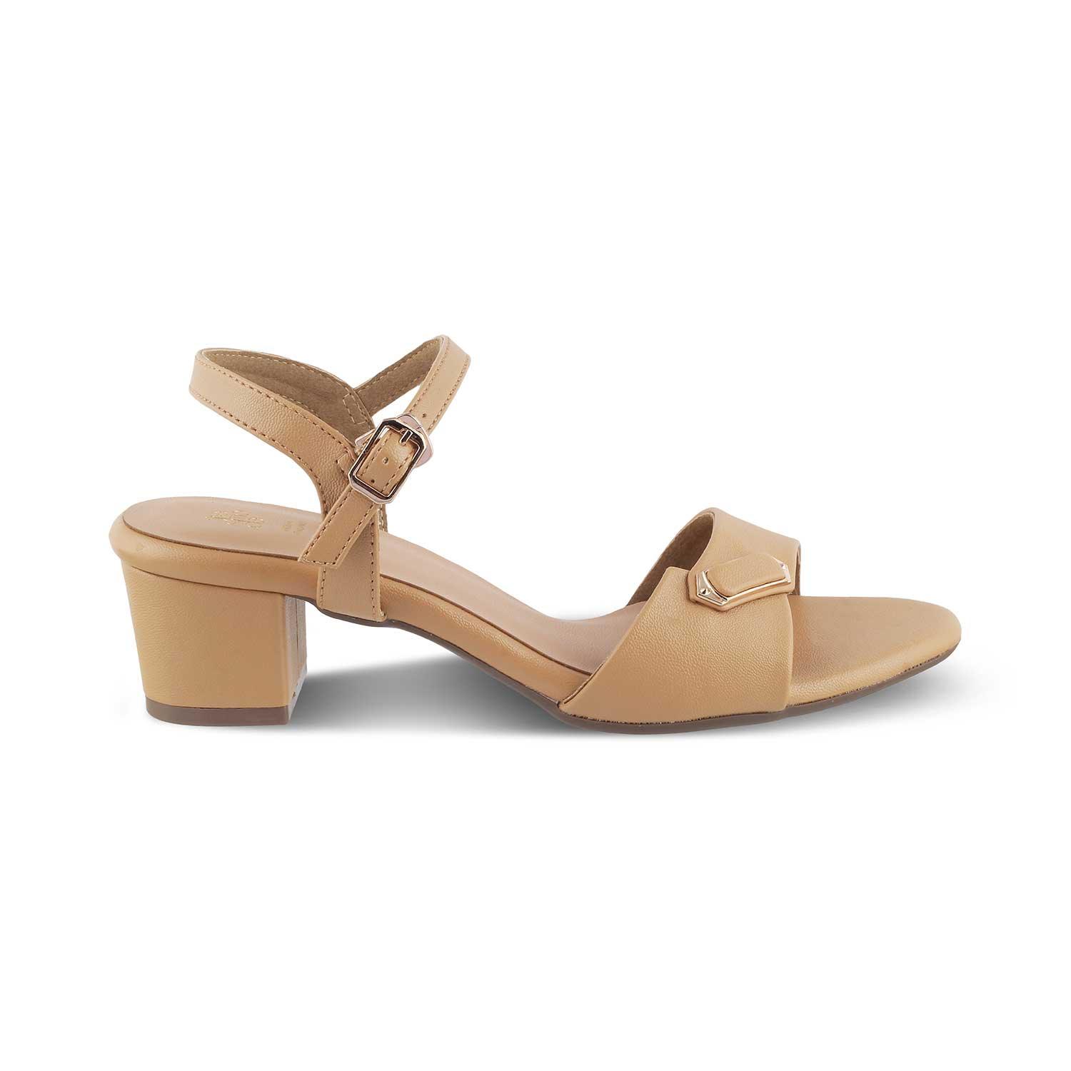 The Maui Camel Women's Dress Block Heel Sandals Tresmode - Tresmode