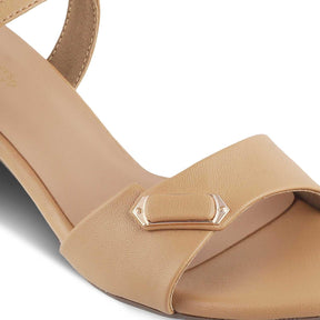 The Maui Camel Women's Dress Block Heel Sandals Tresmode - Tresmode