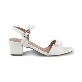 The Maui White Women's Dress Block Heel Sandals Tresmode - Tresmode