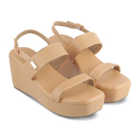 The Meteor Beige Women's Dress Wedge Sandals Tresmode - Tresmode