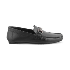 The Milane Black Men's Leather Loafers Tresmode - Tresmode