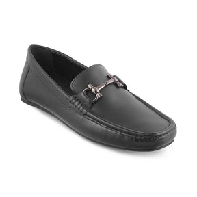 The Milane Black Men's Leather Loafers Tresmode - Tresmode