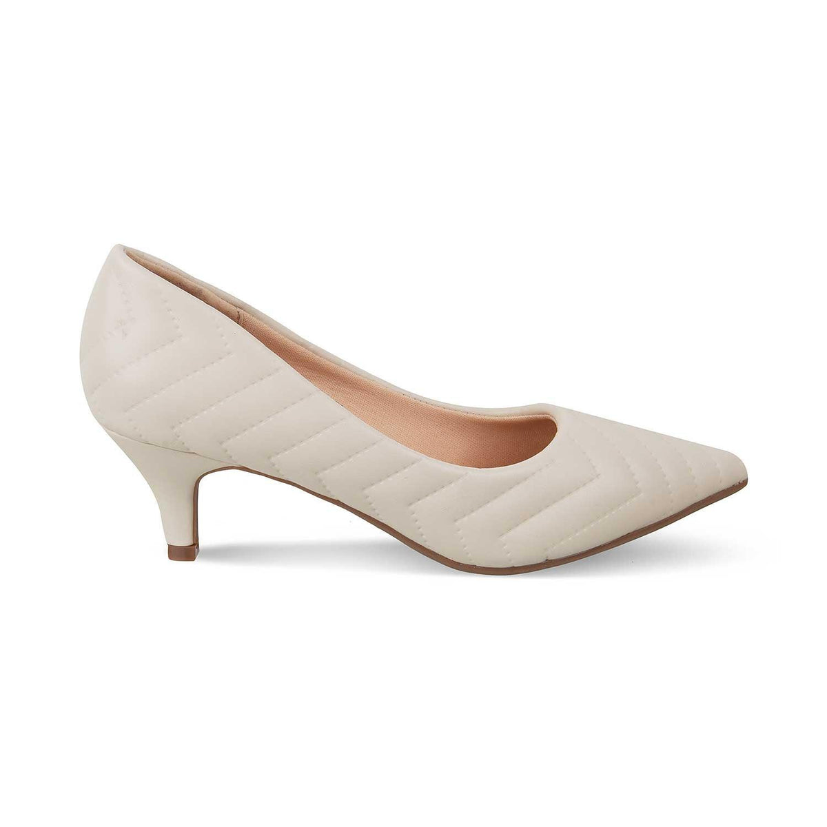 The Milenz Beige Women's Dress Pumps Tresmode - Tresmode