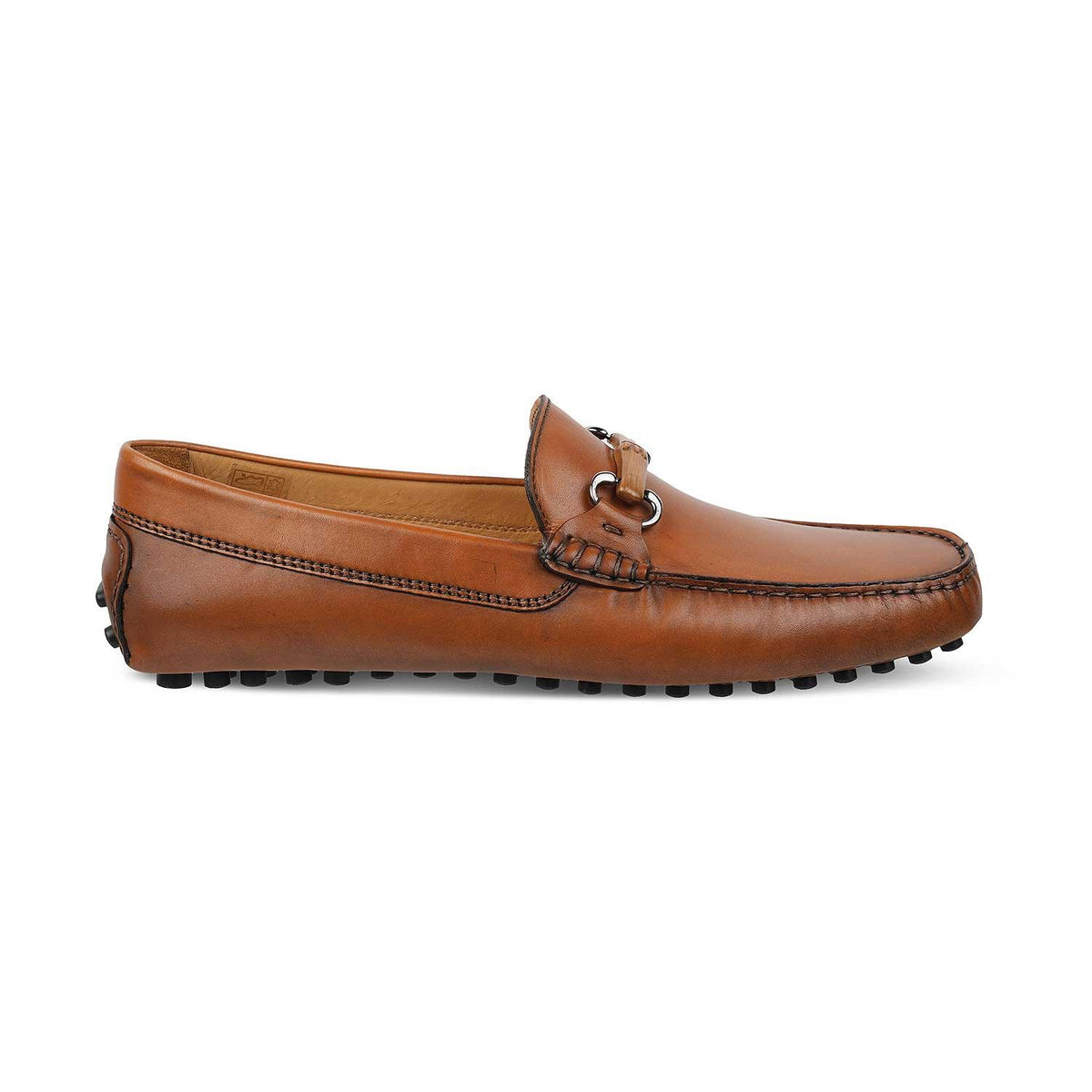 The Mirocleto Tan Men's Handcrafted Leather Driving Loafers Tresmode - Tresmode