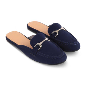 The Mlip Blue Women's Dress Mules Tresmode - Tresmode