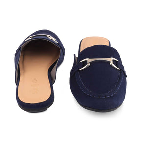 The Mlip Blue Women's Dress Mules Tresmode - Tresmode