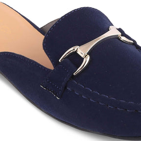 The Mlip Blue Women's Dress Mules Tresmode - Tresmode