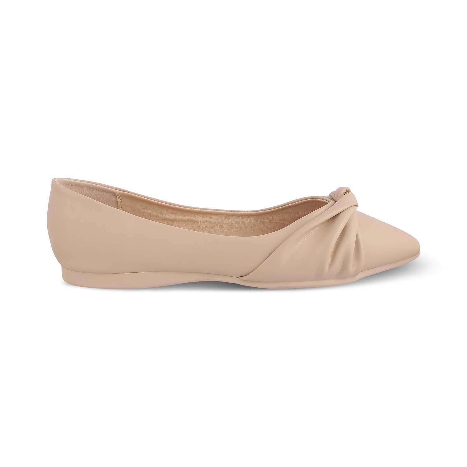 The Molino Beige Women's Dress Ballerinas Tresmode - Tresmode