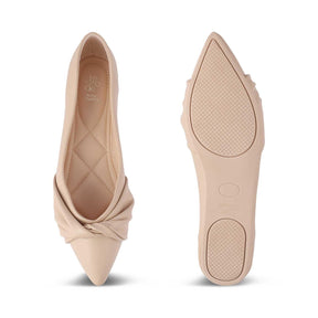 The Molino Beige Women's Dress Ballerinas Tresmode - Tresmode