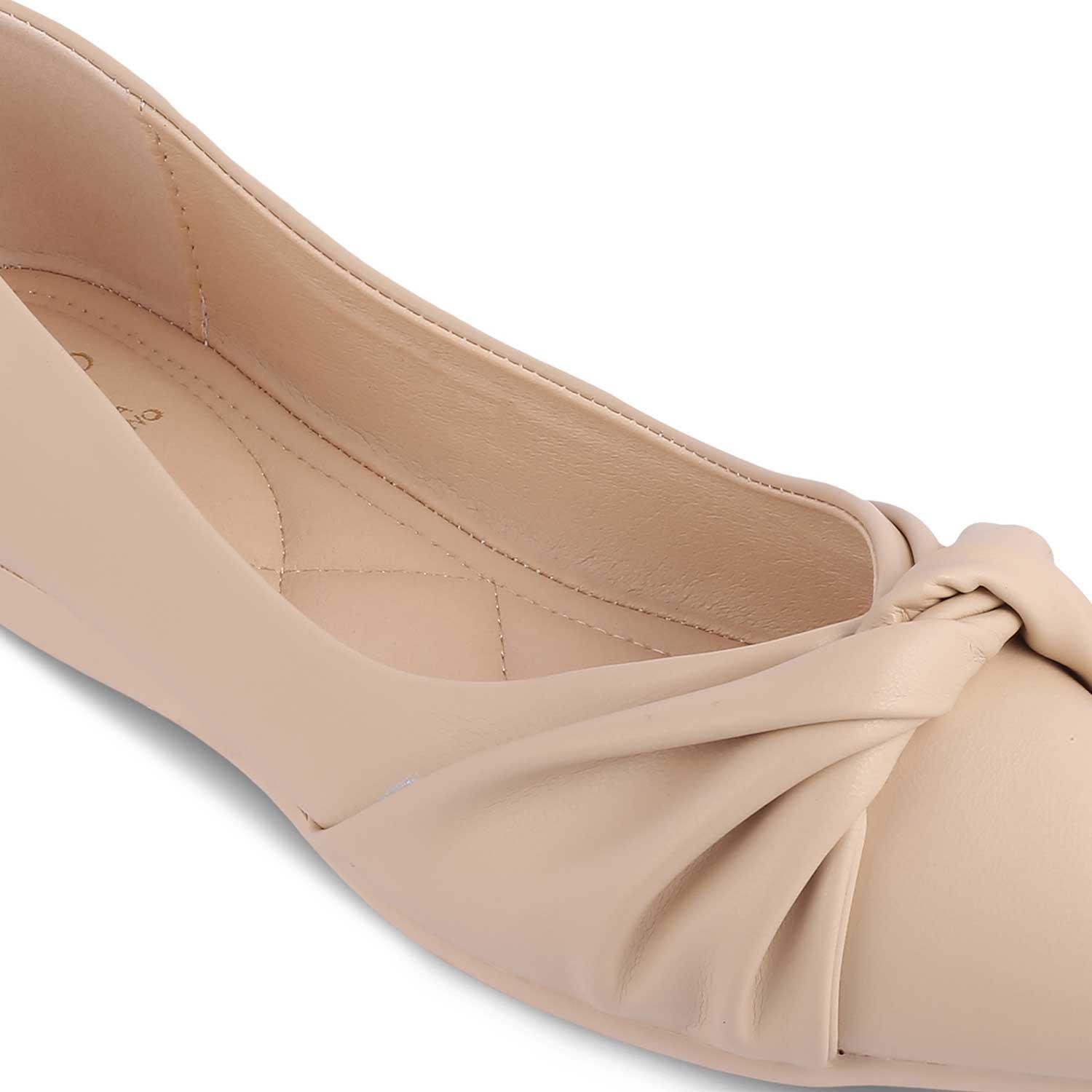 The Molino Beige Women's Dress Ballerinas Tresmode - Tresmode