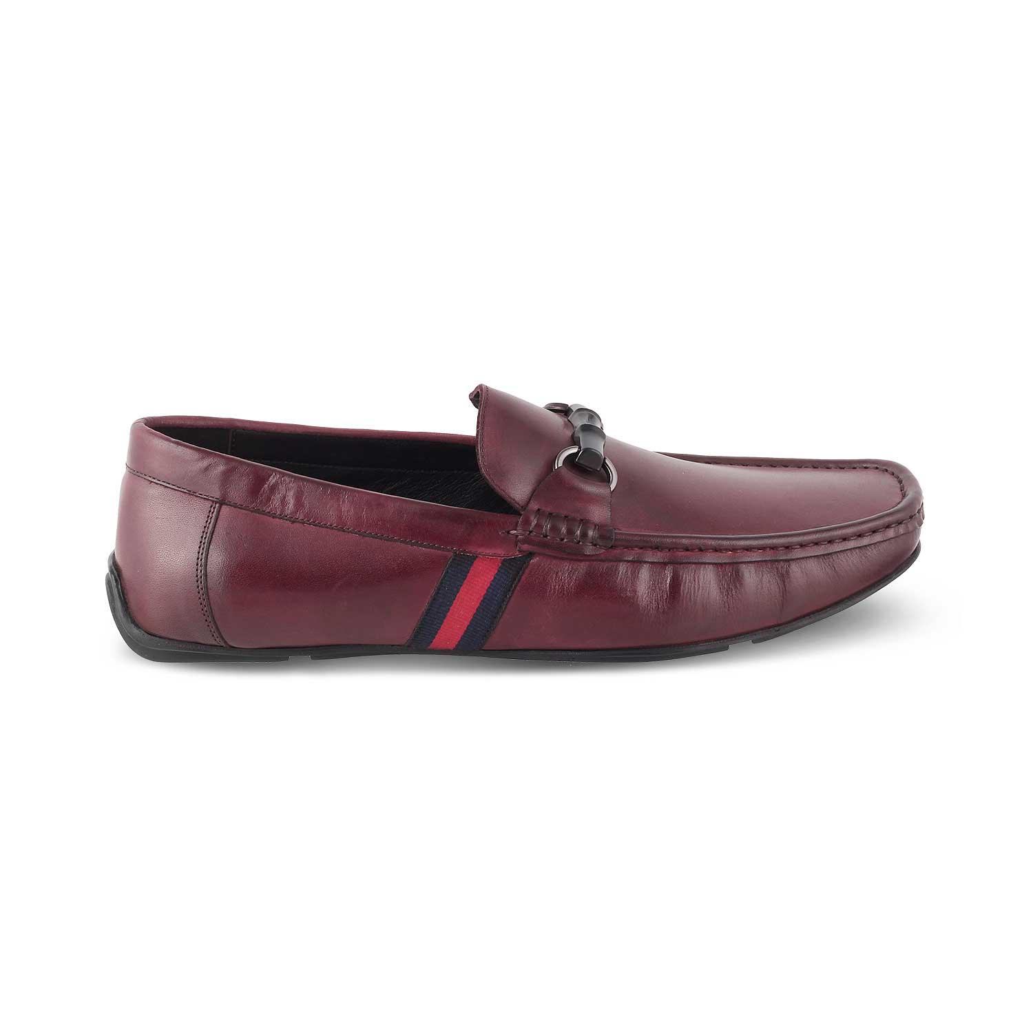 The Monacoa Wine Men's Handcrafted Leather Driving Loafers Tresmode - Tresmode