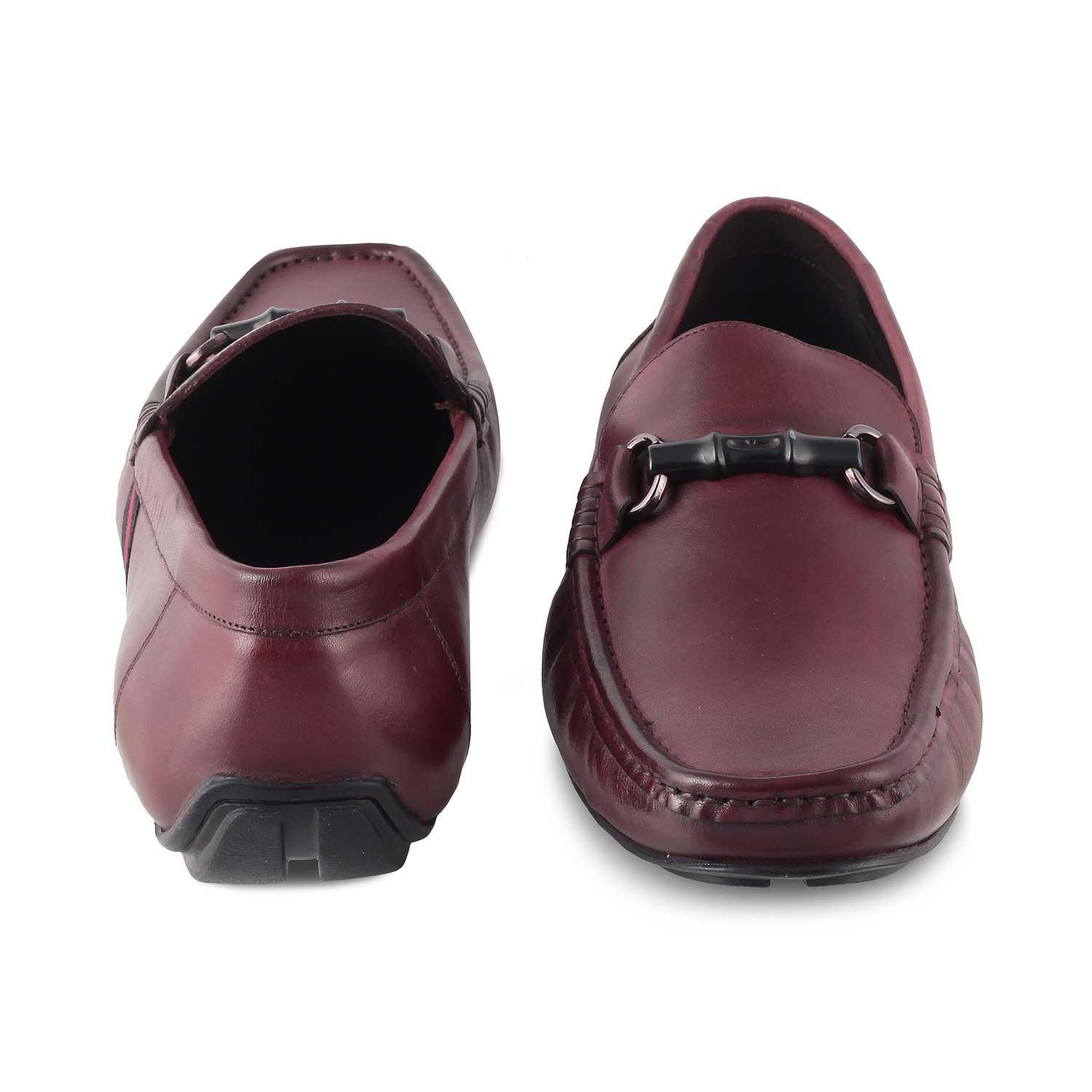 The Monacoa Wine Men's Handcrafted Leather Driving Loafers Tresmode - Tresmode