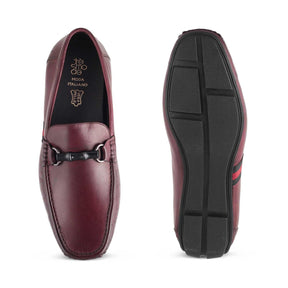 The Monacoa Wine Men's Handcrafted Leather Driving Loafers Tresmode - Tresmode