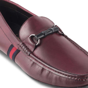 The Monacoa Wine Men's Handcrafted Leather Driving Loafers Tresmode - Tresmode