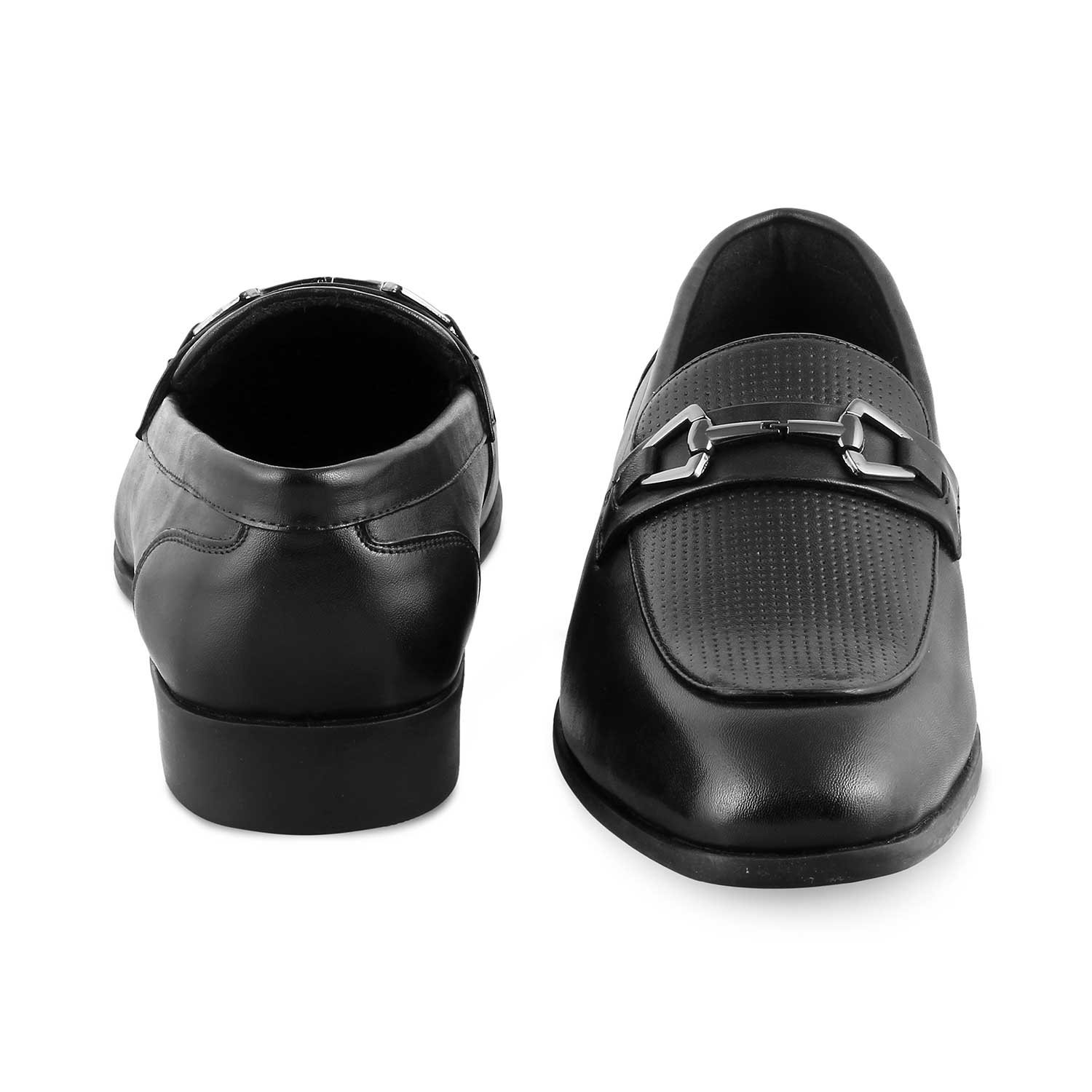 The Montli Black Men's Leather Loafers Tresmode - Tresmode