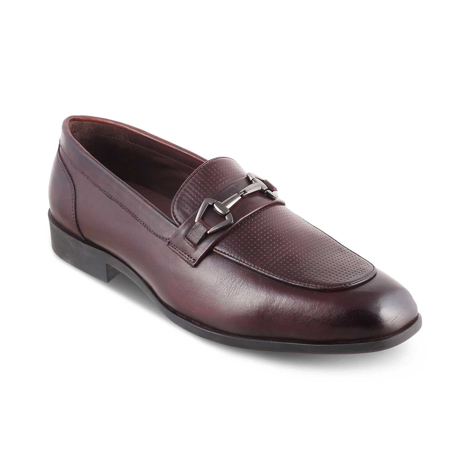 The Montli Brown Men's Leather Loafers Tresmode - Tresmode