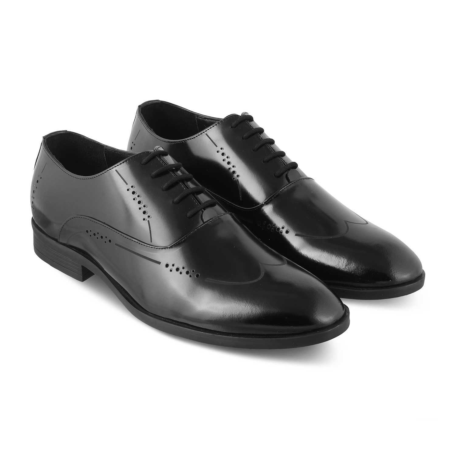 The Nas Black Men's Oxford Lace Ups Tresmode - Tresmode