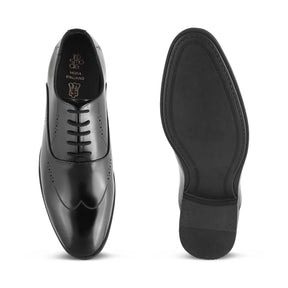 The Nas Black Men's Oxford Lace Ups Tresmode - Tresmode