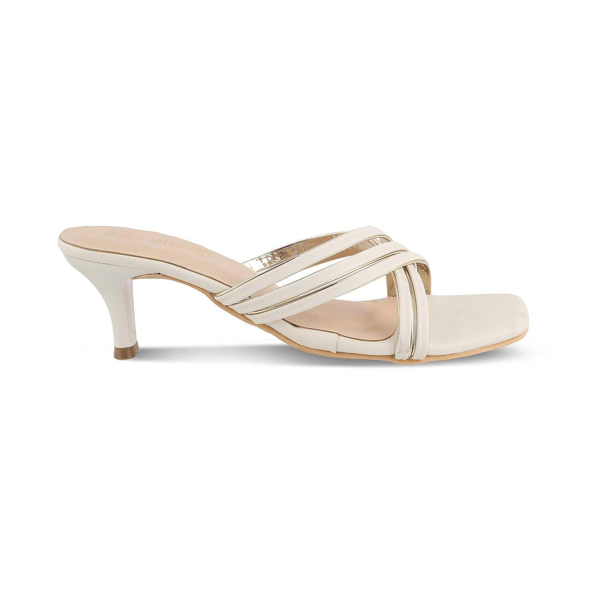 The Natty Beige Women's Dress Heel Sandals Tresmode - Tresmode