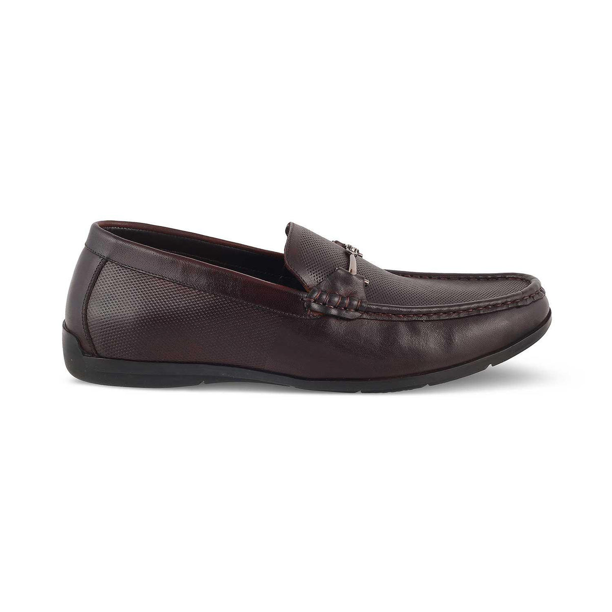 The Nimbia Brown Men's Leather Driving Loafers Tresmode - Tresmode