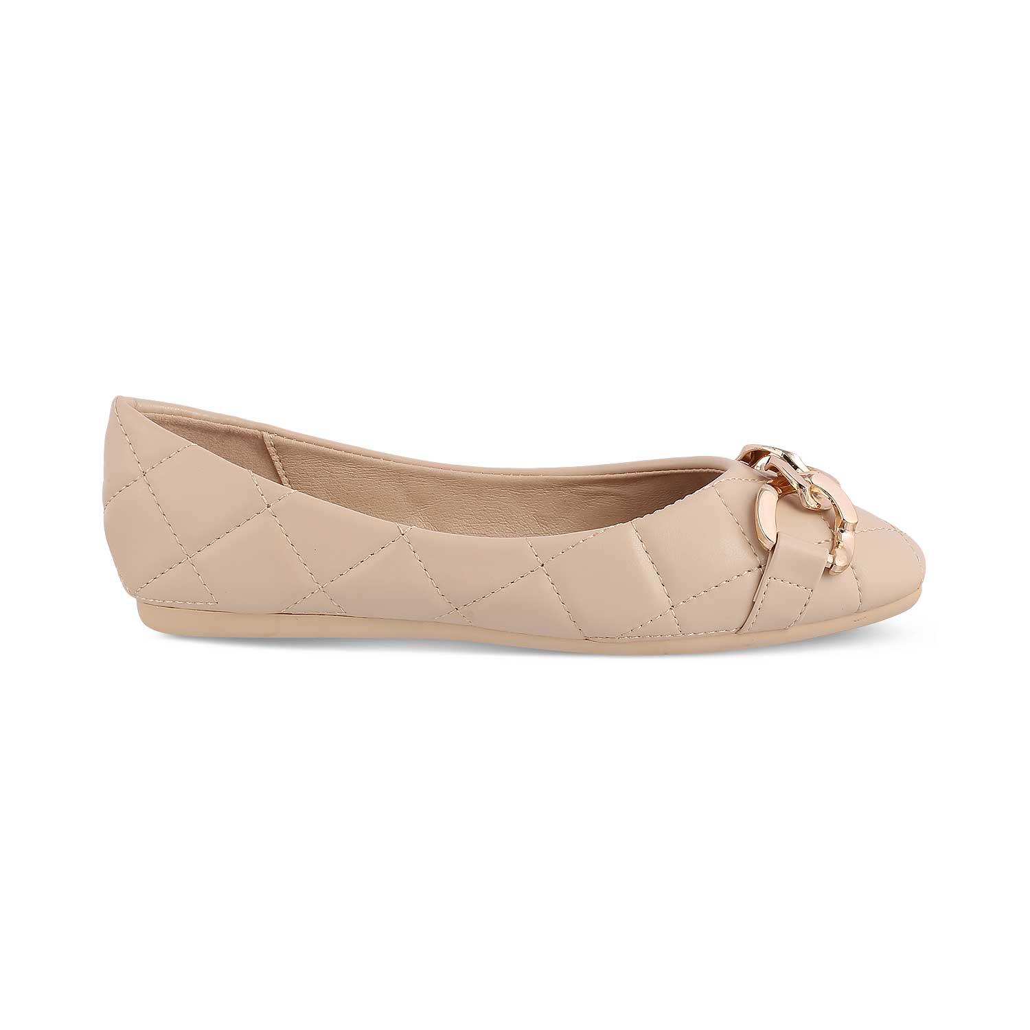 The Nuria Beige Women's Dress Ballerinas Tresmode - Tresmode