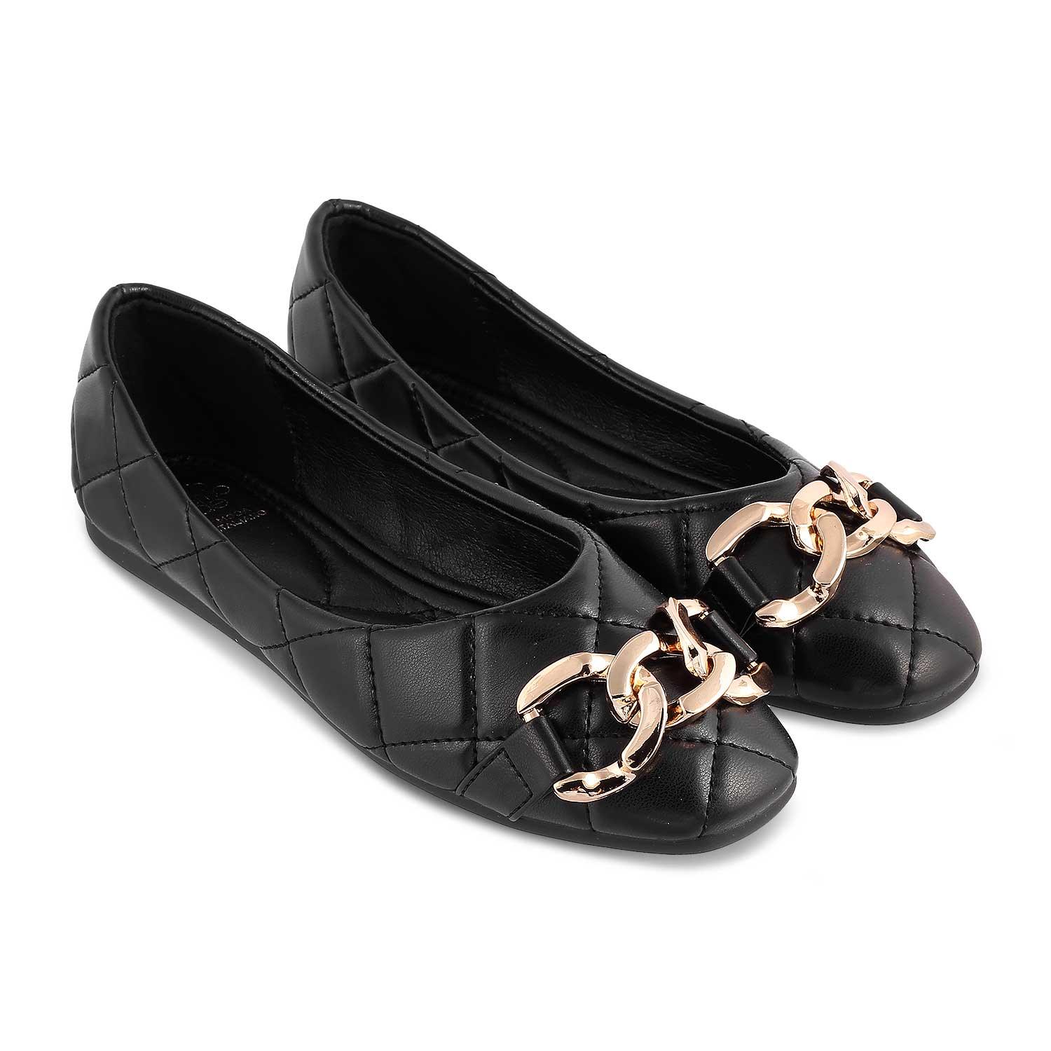 The Nuria Black Women's Dress Ballerinas Tresmode - Tresmode