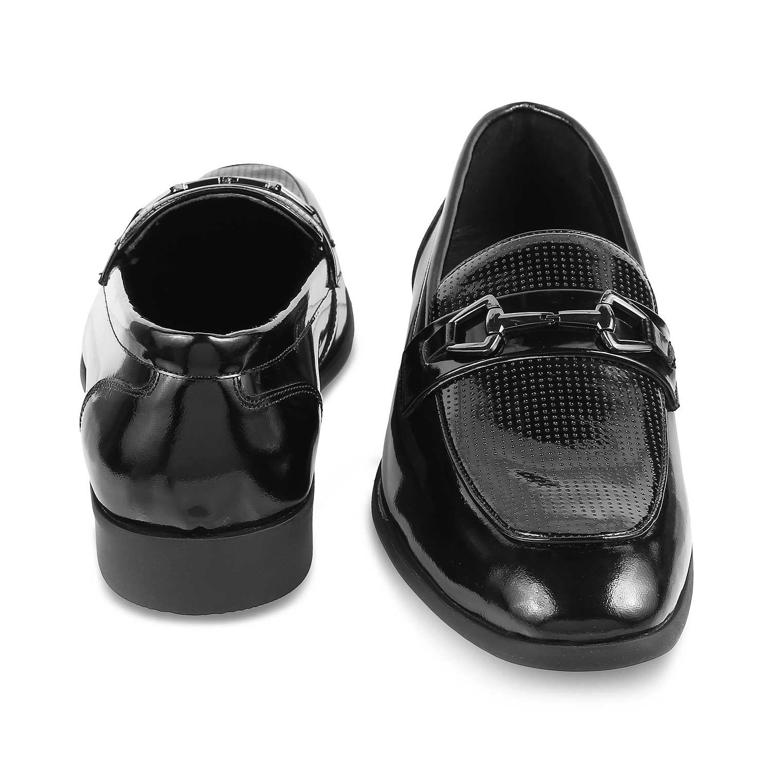 The Obama Black Men's Leather Loafers Tresmode - Tresmode