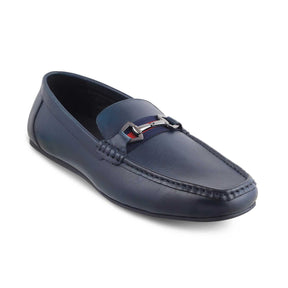 The Ondrive Blue Men's Leather Driving Loafers Tresmode - Tresmode