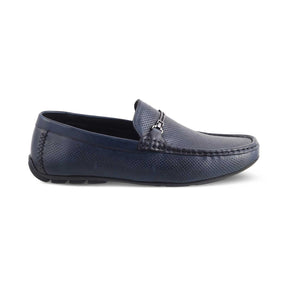 The Open-2 Blue Men's Leather Loafers Tresmode - Tresmode