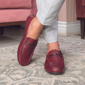 The Open-2 Brown Men's Leather Loafers Tresmode - Tresmode