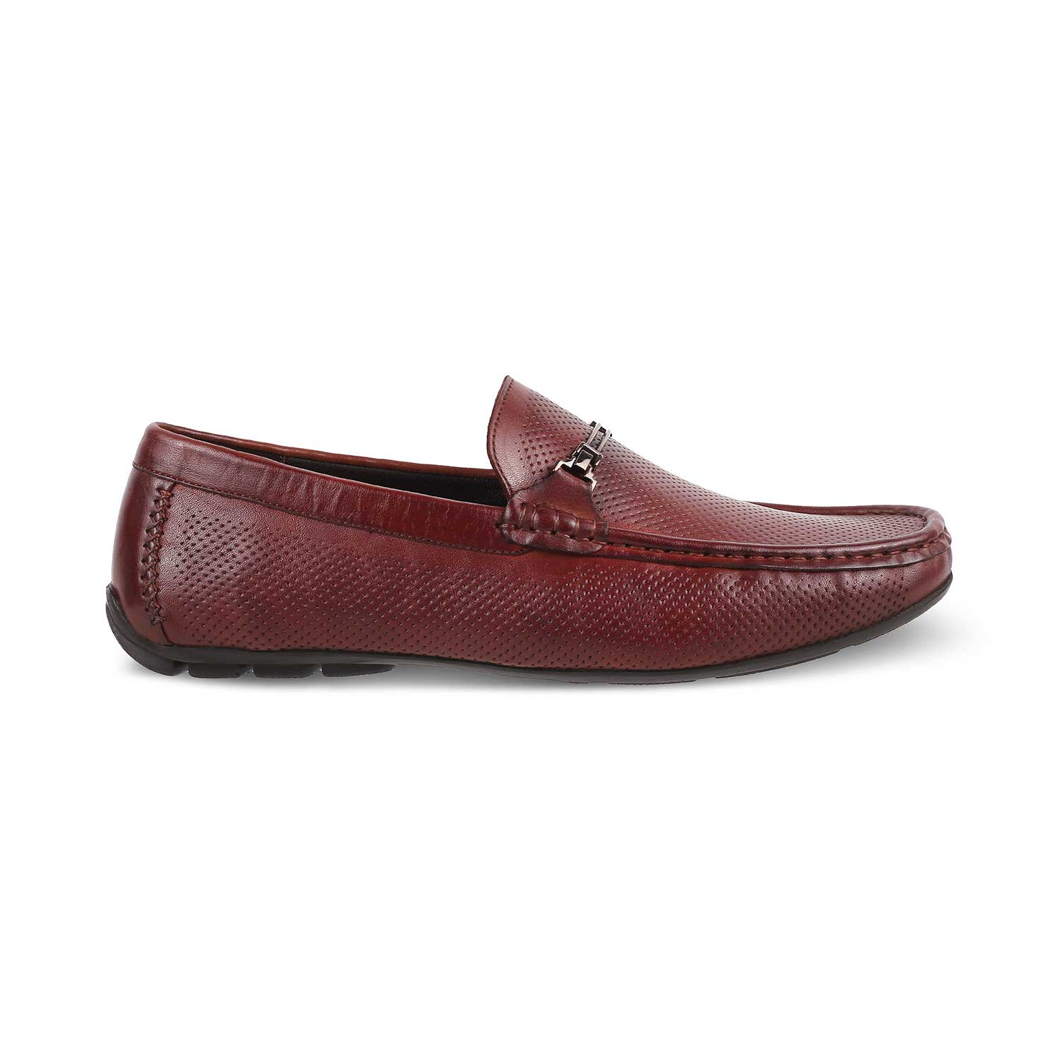 The Open-2 Brown Men's Leather Loafers Tresmode - Tresmode