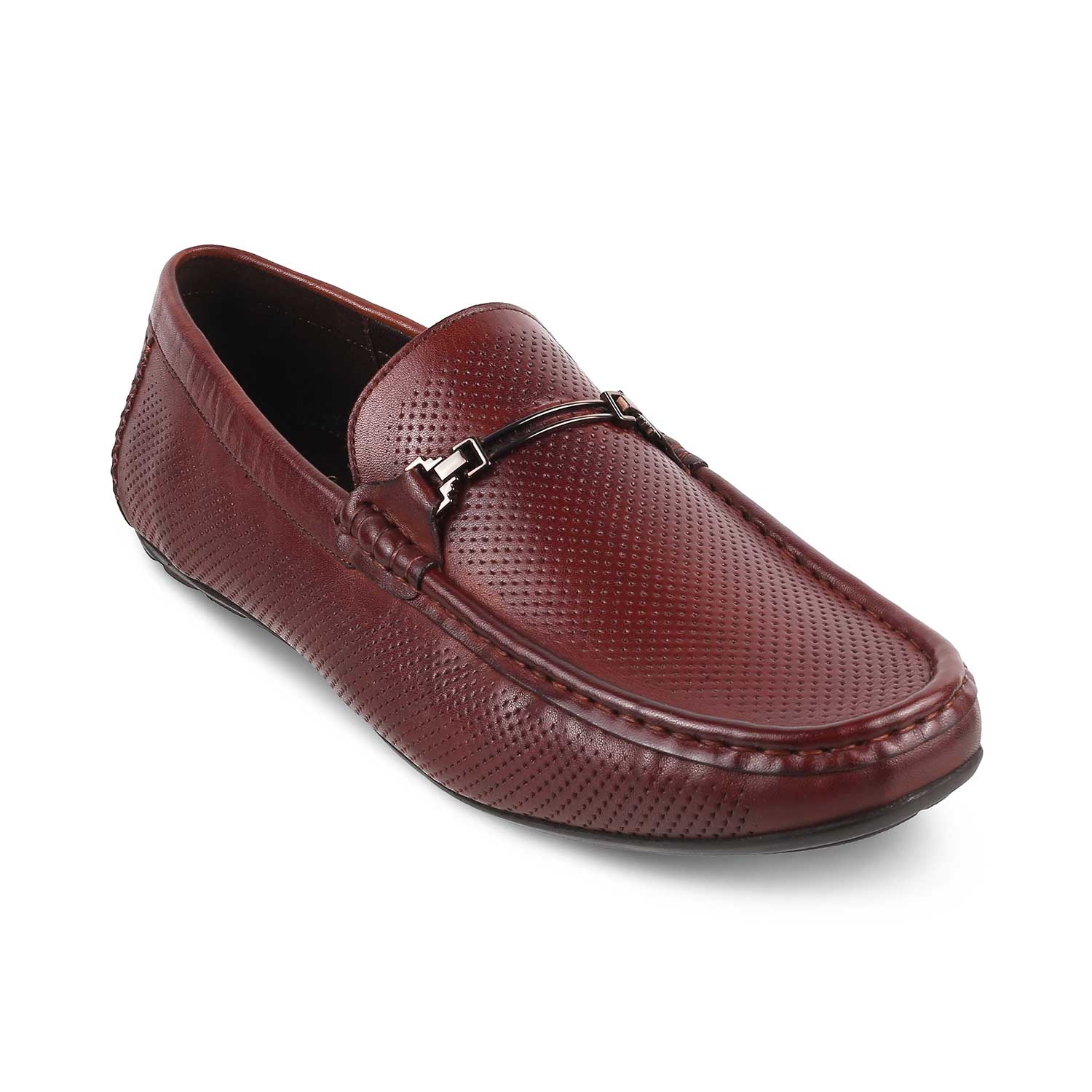 The Open-2 Brown Men's Leather Loafers Tresmode - Tresmode