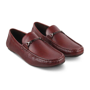 The Open-2 Brown Men's Leather Loafers Tresmode - Tresmode