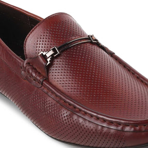 The Open-2 Brown Men's Leather Loafers Tresmode - Tresmode