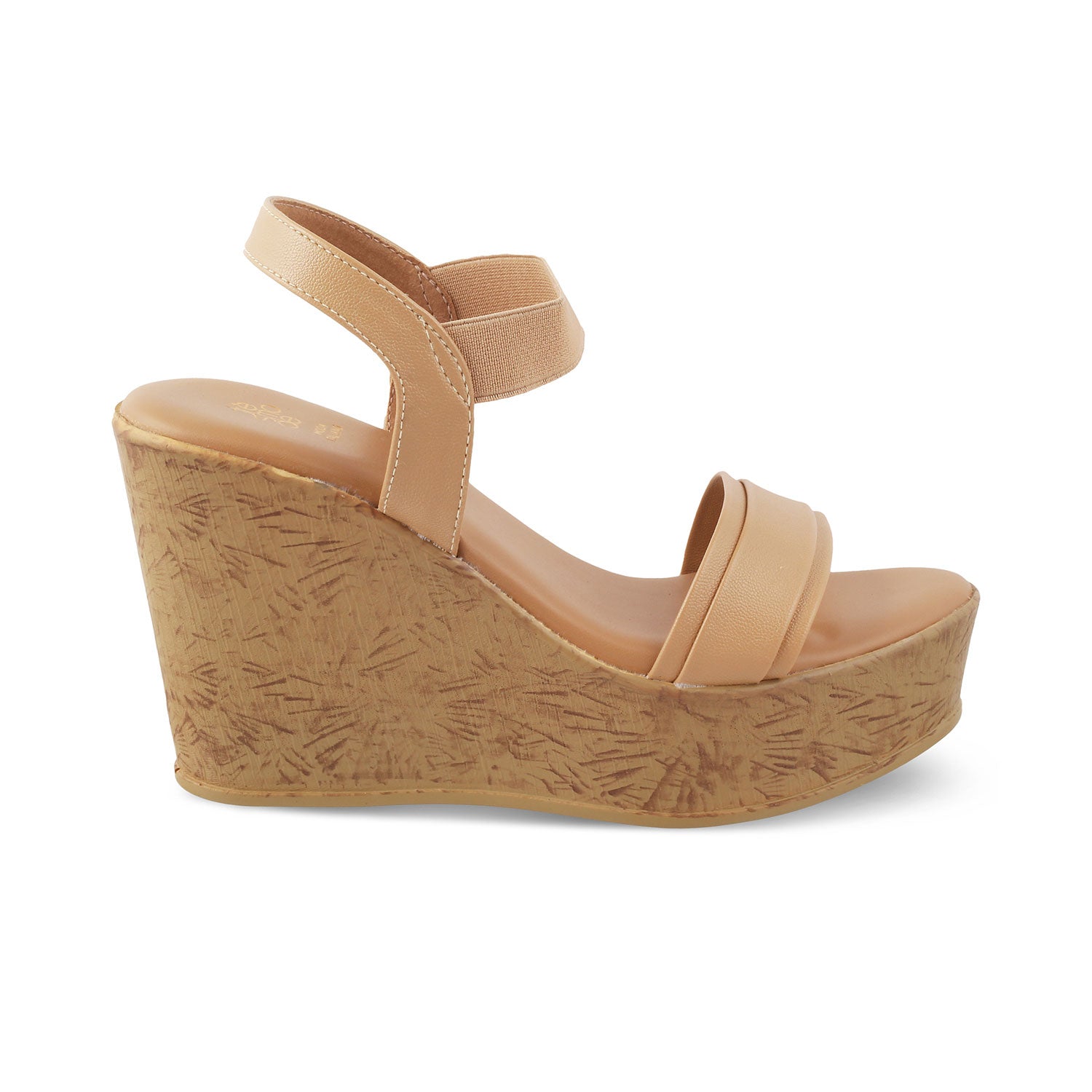 The Parigi Beige Women's Dress Wedge Sandals Tresmode - Tresmode