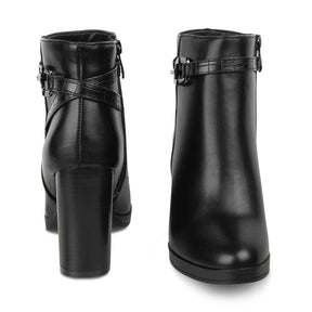 The Paris Black Women's Ankle-length Boots Tresmode - Tresmode