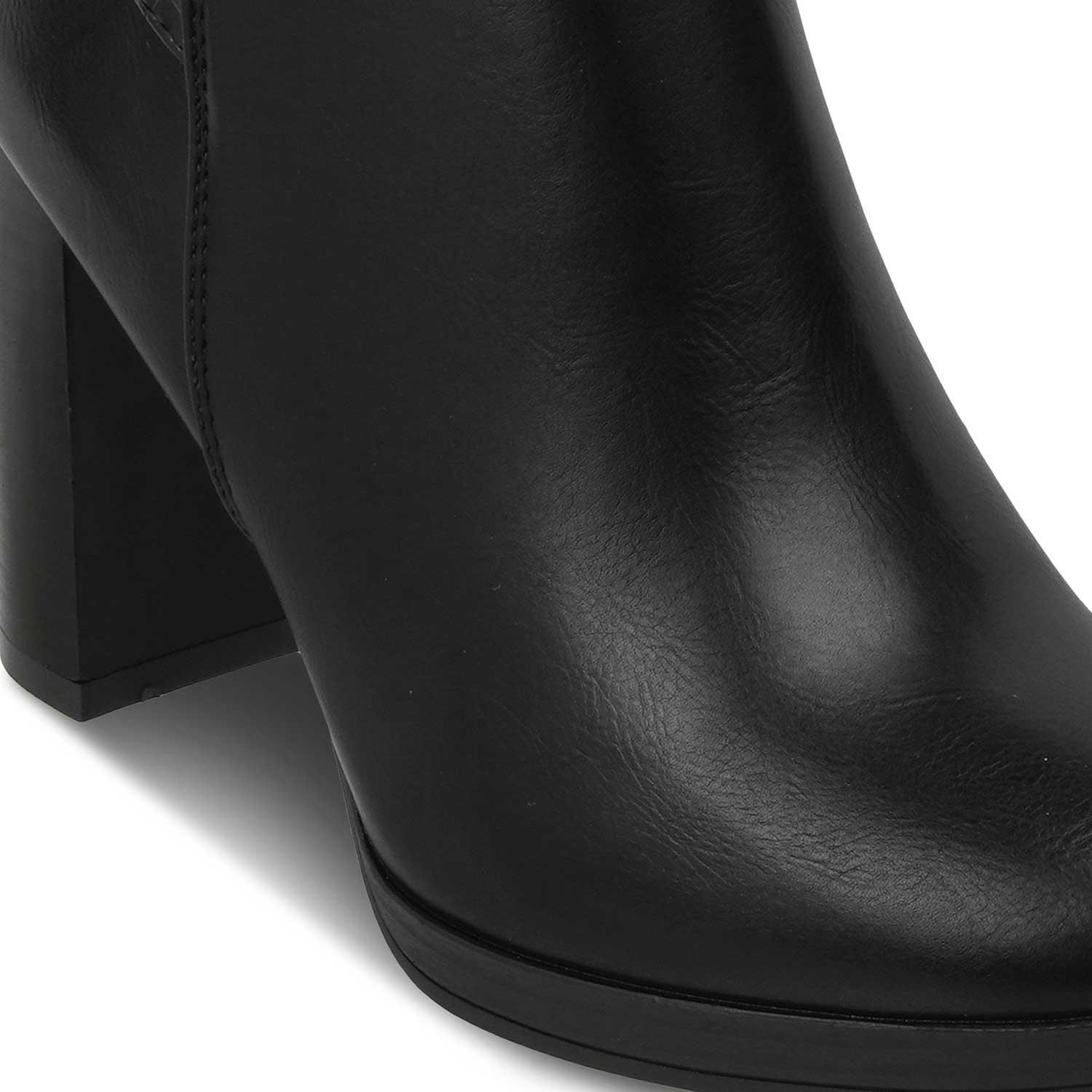 The Paris Black Women's Ankle-length Boots Tresmode - Tresmode