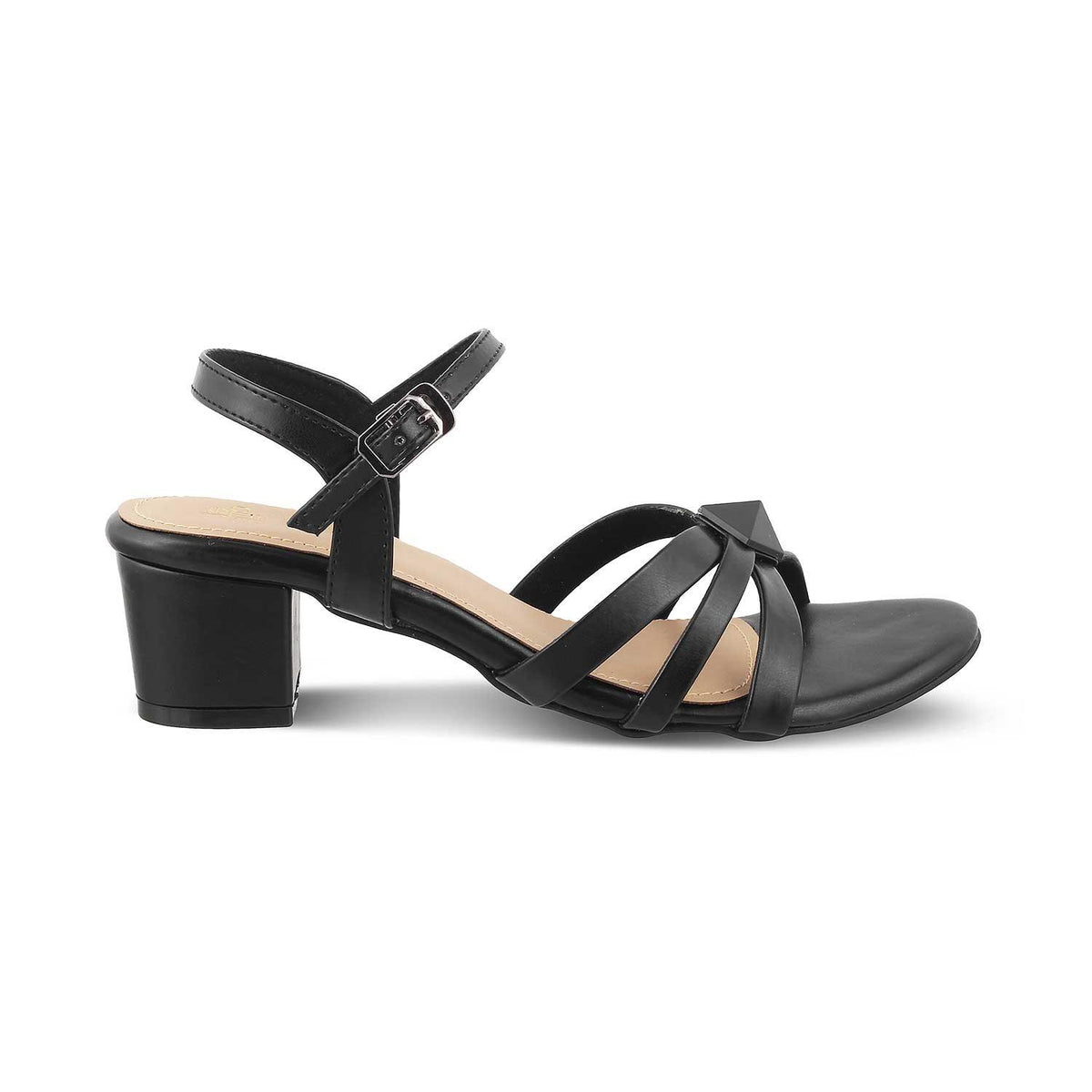 The Parma Black Women's Dress Block Heel Sandals Tresmode - Tresmode