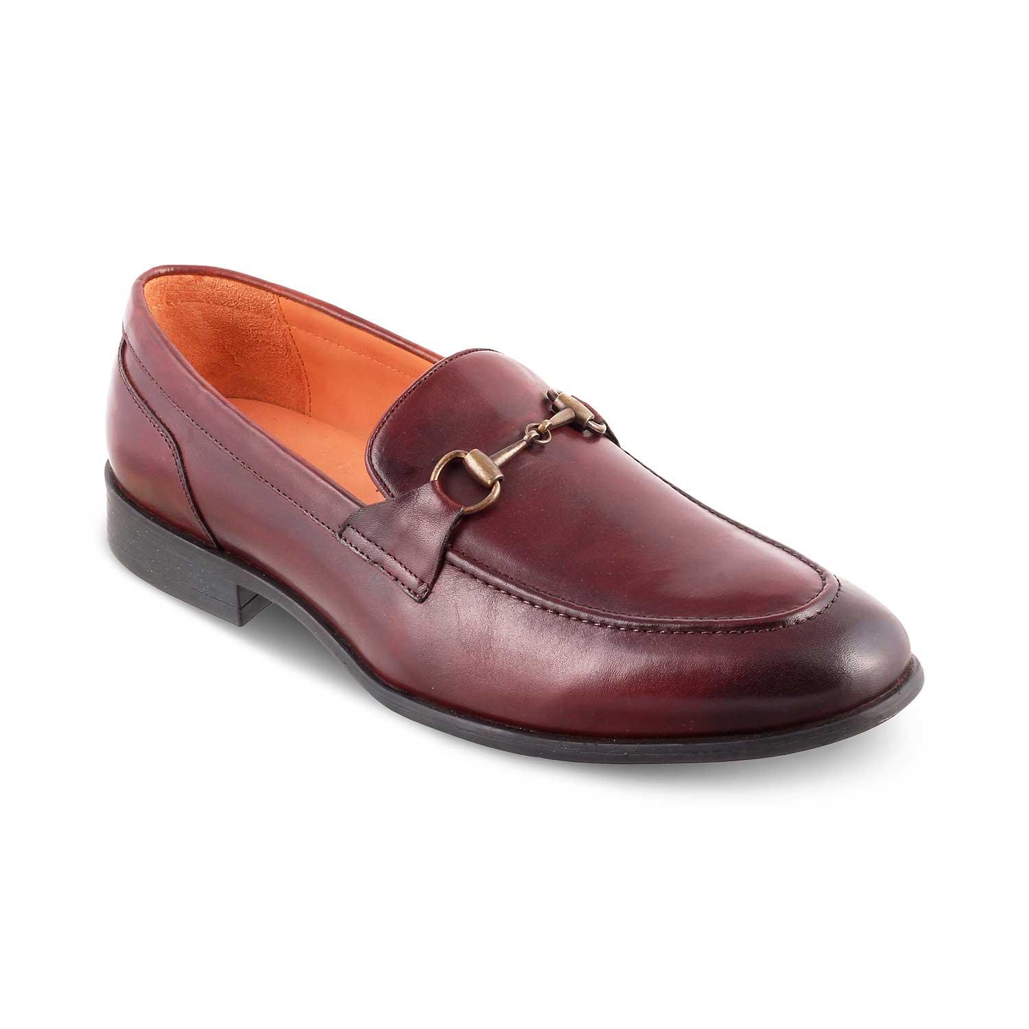 The Pierre Brown Men's Leather Horse-Bit Loafers Tresmode - Tresmode