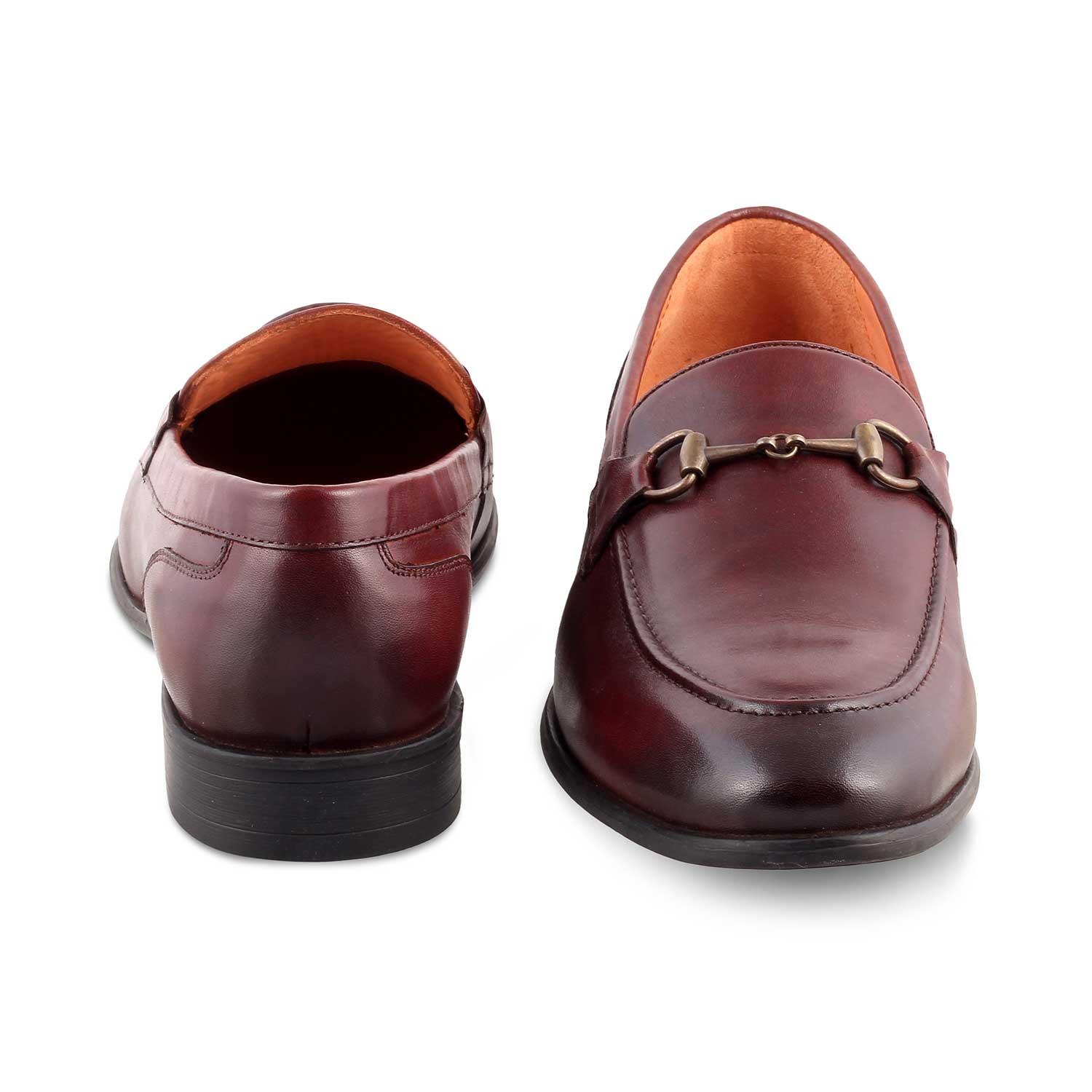 The Pierre Brown Men's Leather Horse-Bit Loafers Tresmode - Tresmode