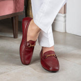 The Porter-2 Wine Men's Leather Loafers Tresmode - Tresmode