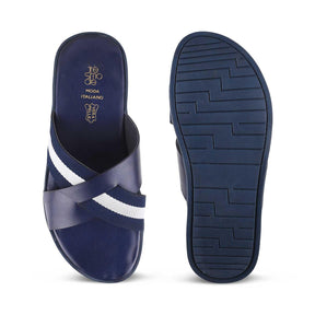 The Prac Blue Men's Flats - Tresmode