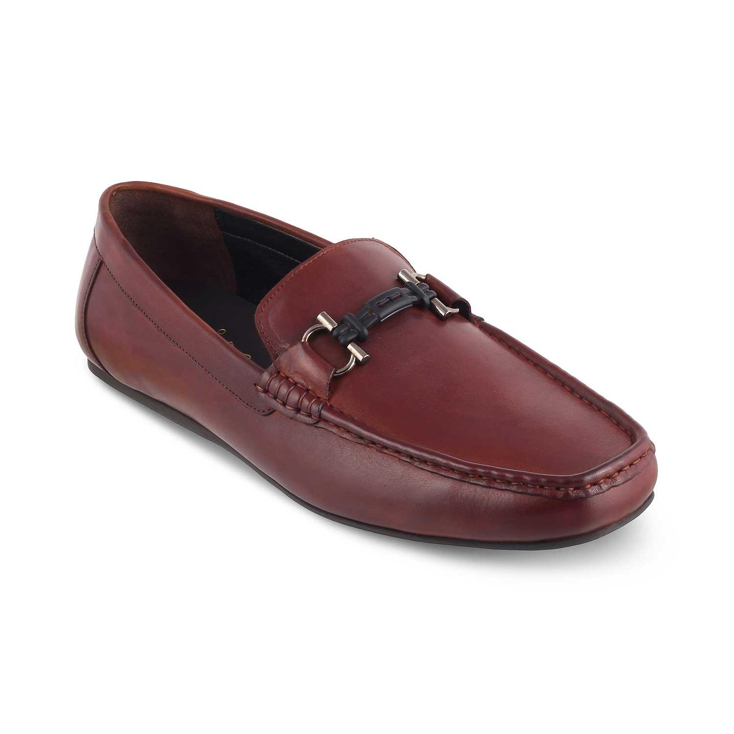 The Proter Tan Men's Leather Loafers Tresmode - Tresmode