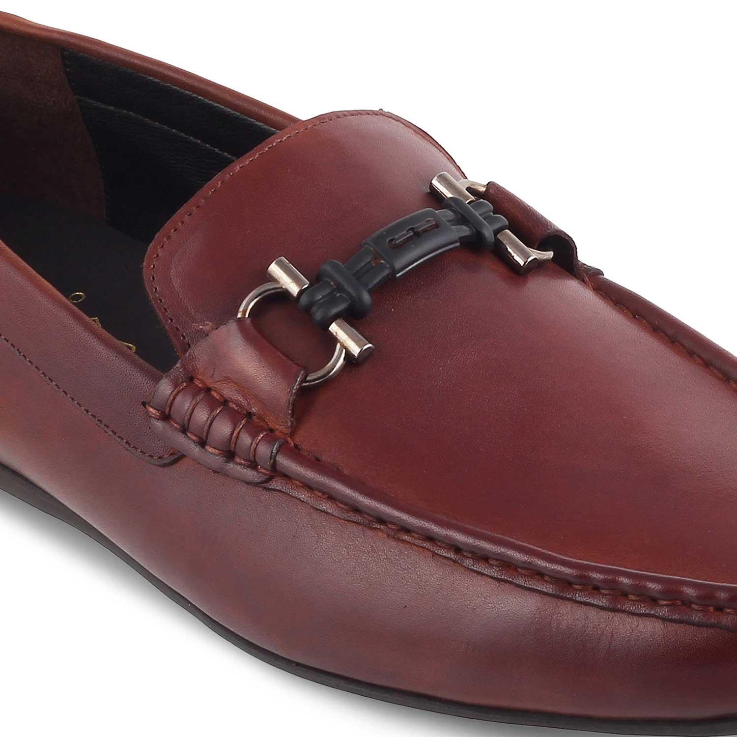 The Proter Tan Men's Leather Loafers Tresmode - Tresmode